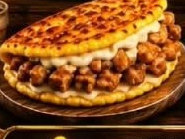 Cachapa de chicharrón