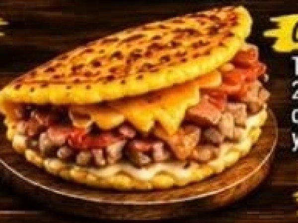 Cachapa de chuleta